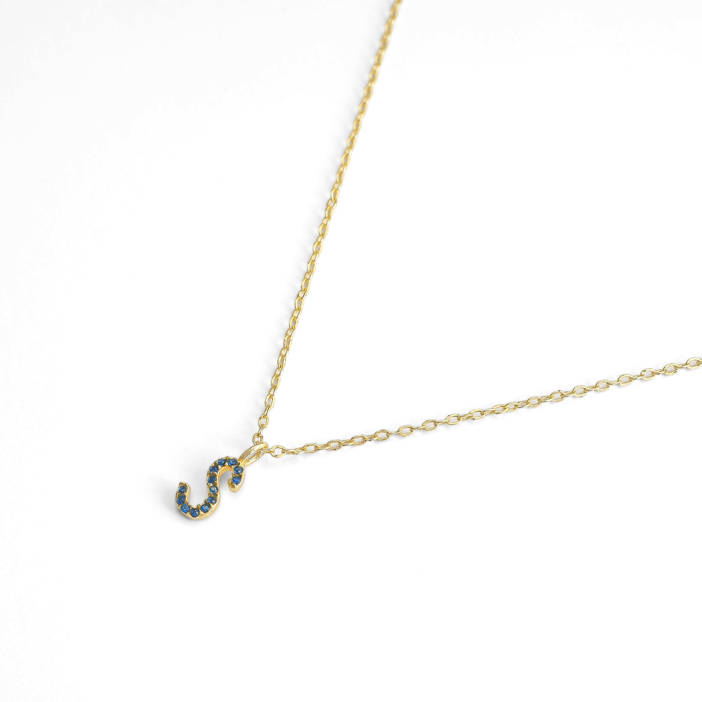 Studded Initial Necklace