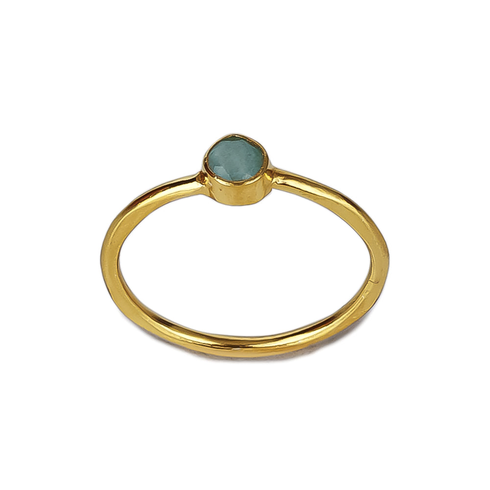 One Stone Ring | Gold-Plated