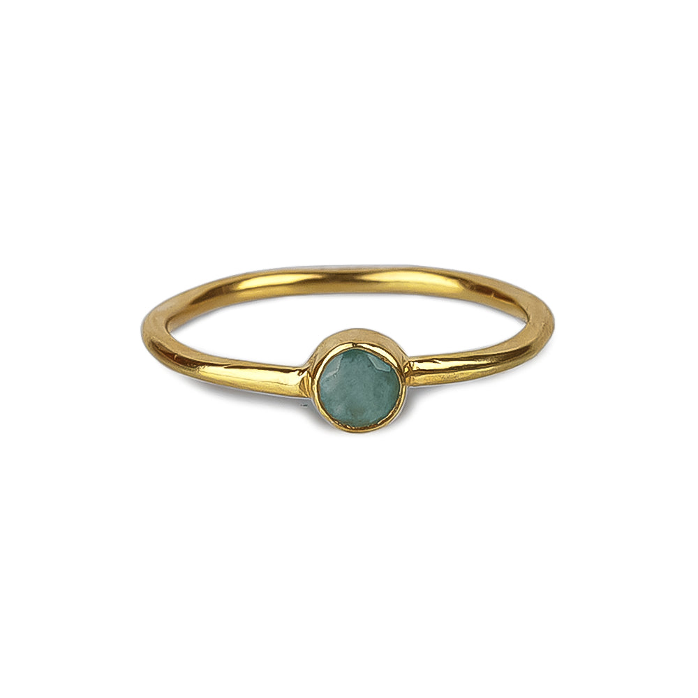One Stone Ring | Gold-Plated