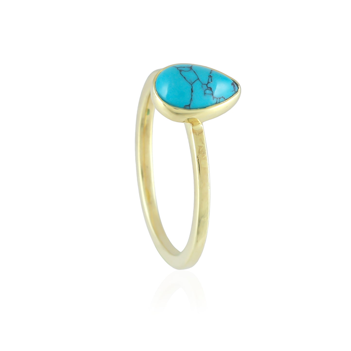 Pear Turquoise Ring