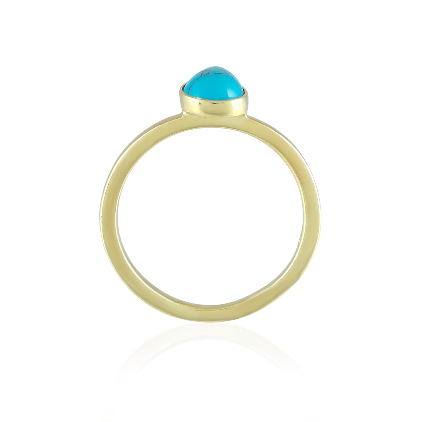 Pear Turquoise Ring