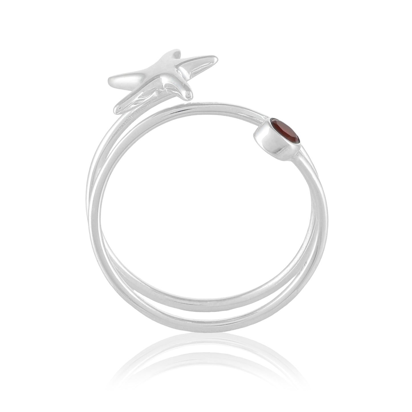 Starfish Layered Ring | Carnelian