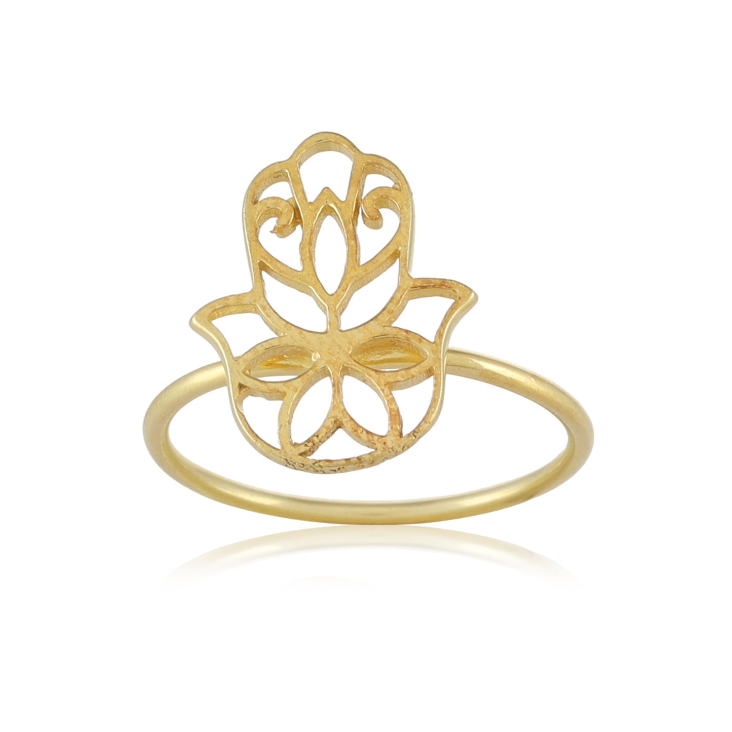 Hand of Hamsa Ring | Gold – Plated