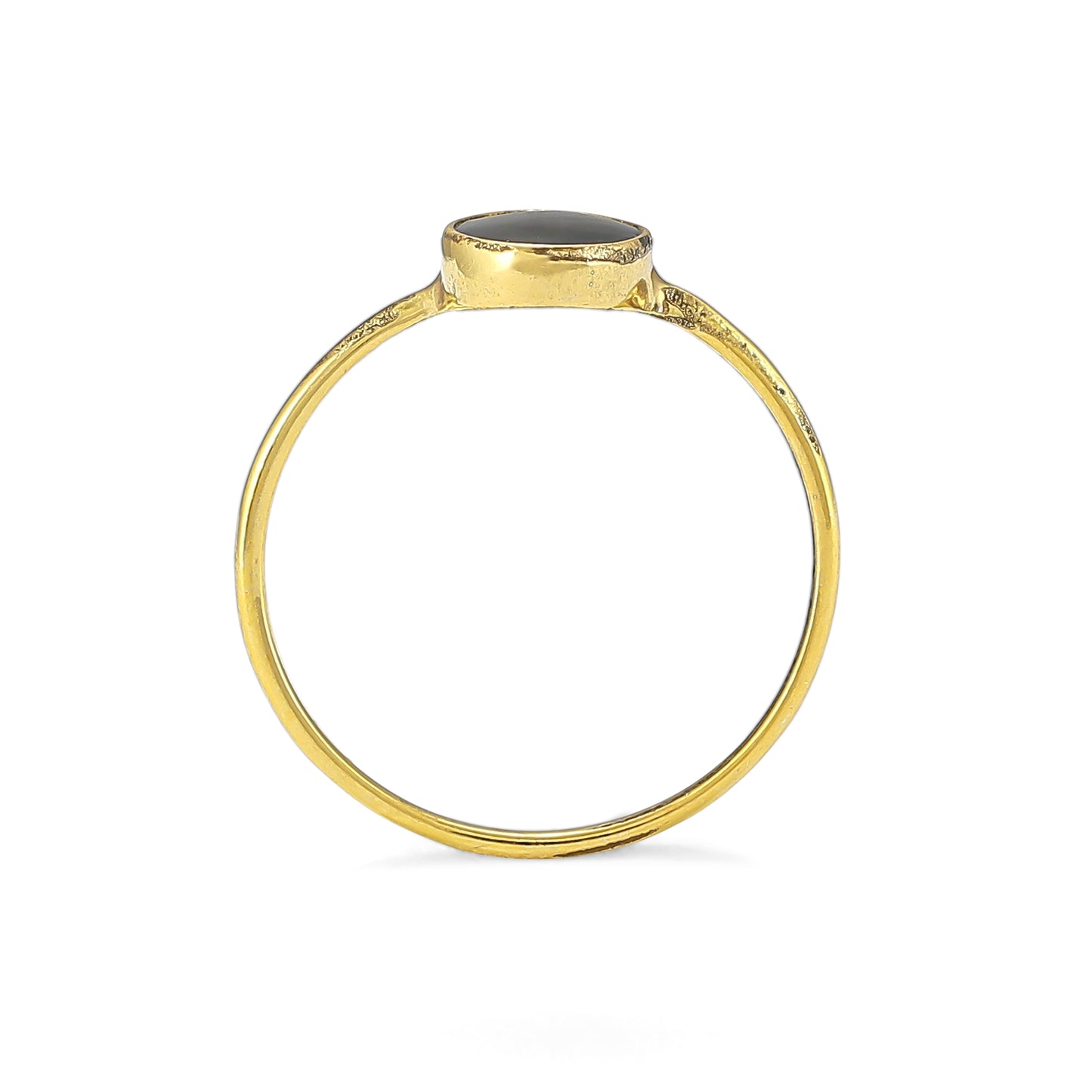 Oval Black Onyx Ring