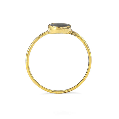 Oval Black Onyx Ring