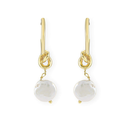 Maisy Earrings | Pearl | Gold – Plated