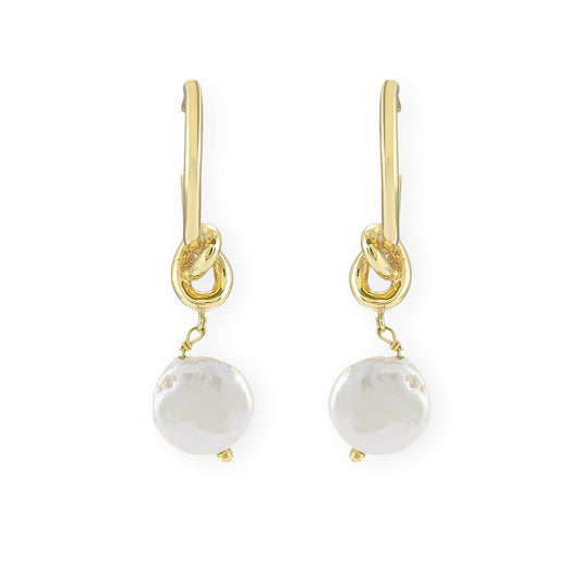 Maisy Earrings | Pearl | Gold – Plated