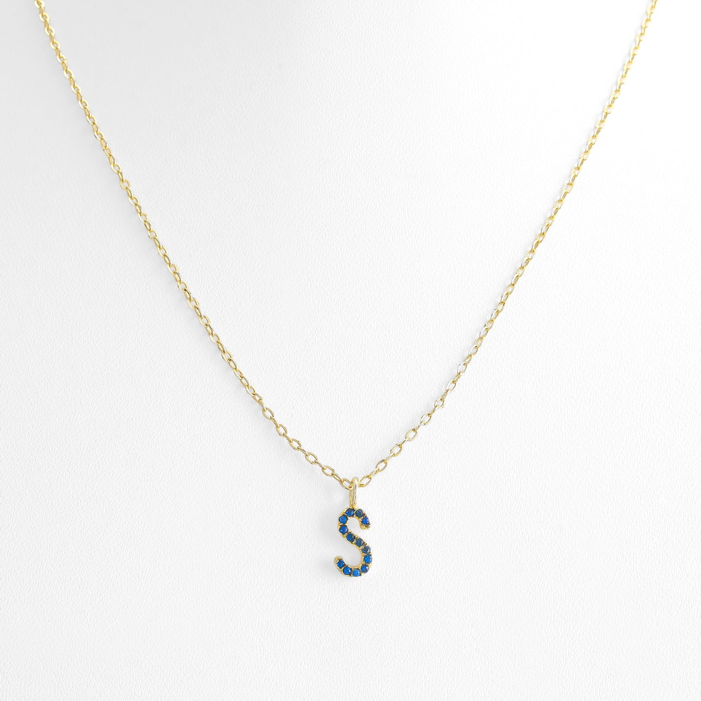 Studded Initial Necklace