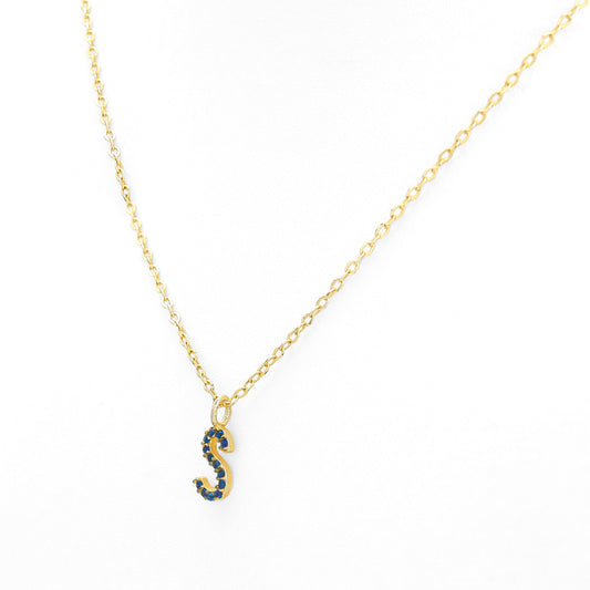 Studded Initial Necklace