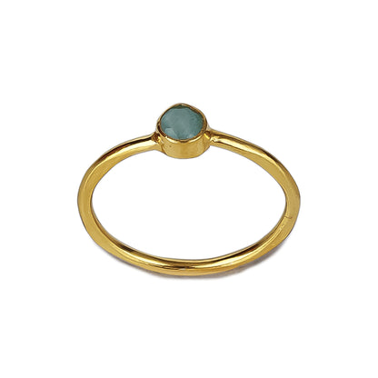 One Stone Ring | Gold-Plated