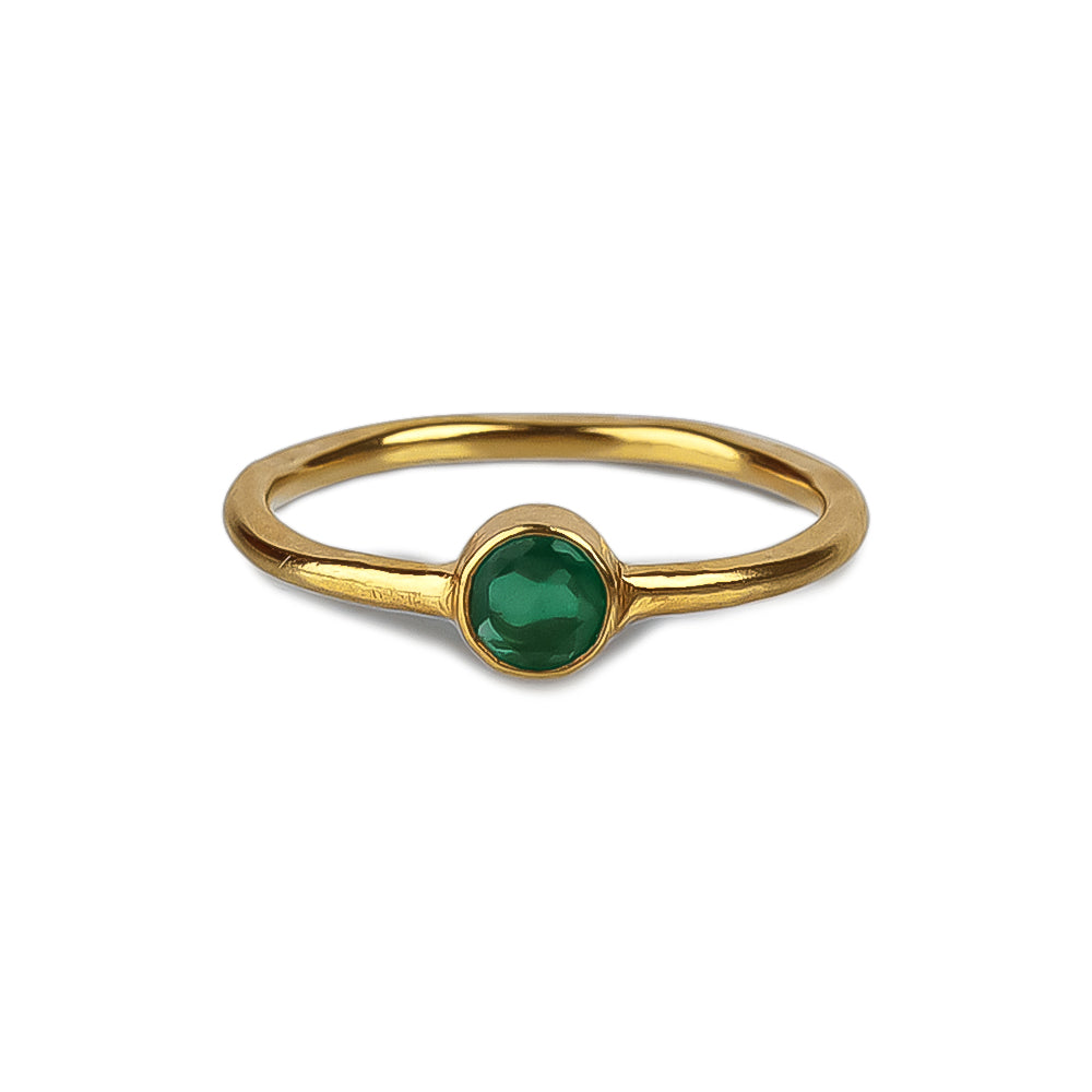 One Stone Ring | Gold-Plated