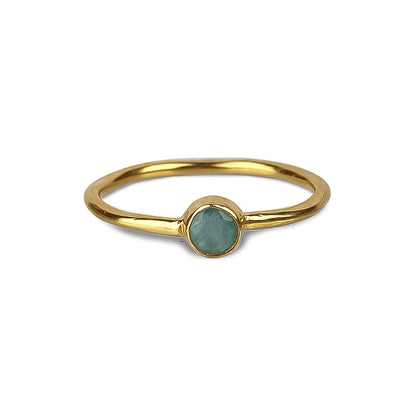 One Stone Ring | Gold-Plated