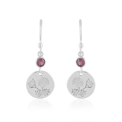 Birth Flower Earrings