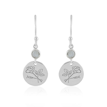 Birth Flower Earrings