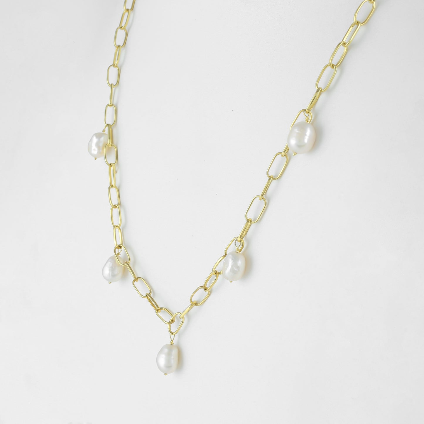 Bianca Necklace | Pearl | Gold – Plated