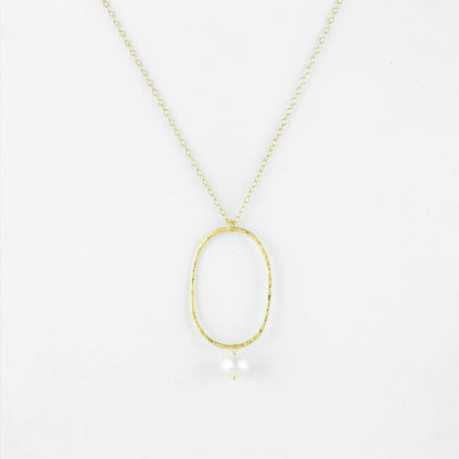 Perola Necklace | Pearl | Gold – Plated