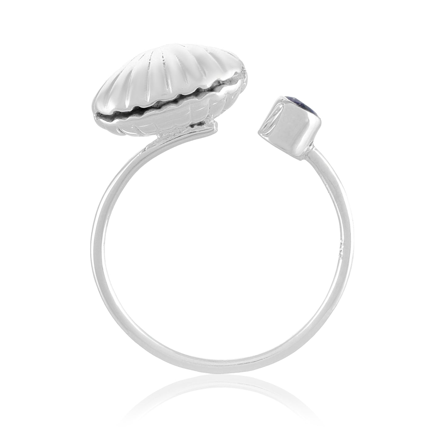 Scallop Shell Ring | Lapis