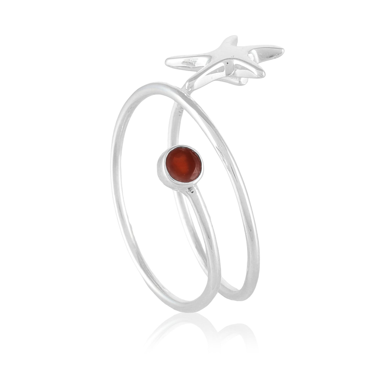 Starfish Layered Ring | Carnelian