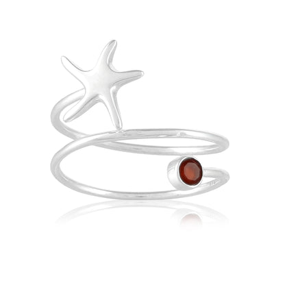 Starfish Layered Ring | Carnelian
