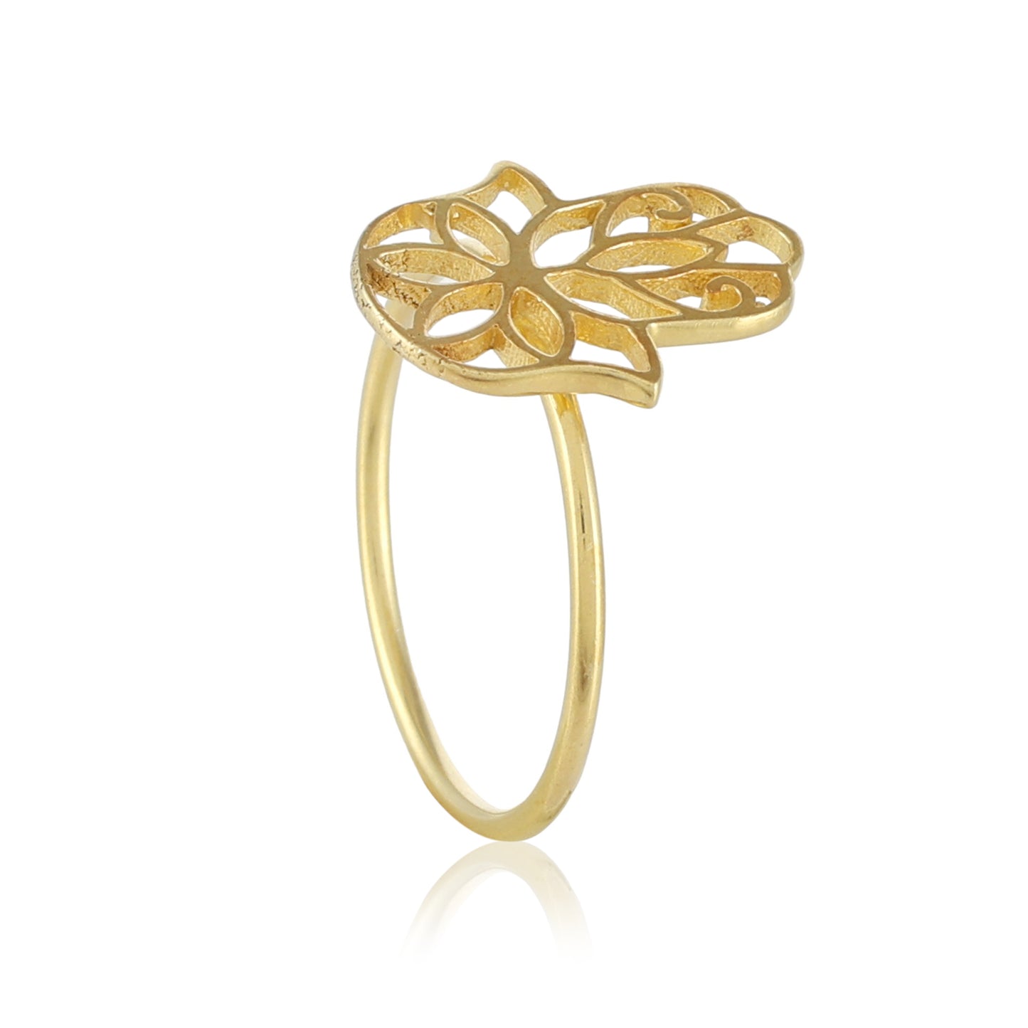 Hand of Hamsa Ring | Gold – Plated
