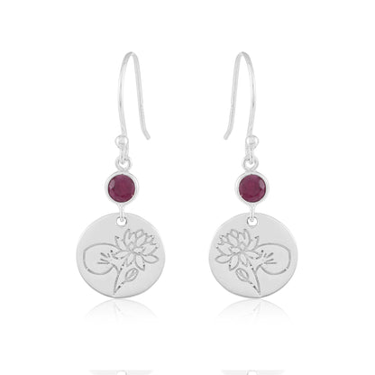 Birth Flower Earrings