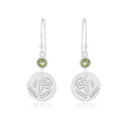 Birth Flower Earrings
