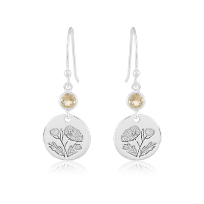 Birth Flower Earrings
