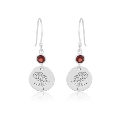 Birth Flower Earrings