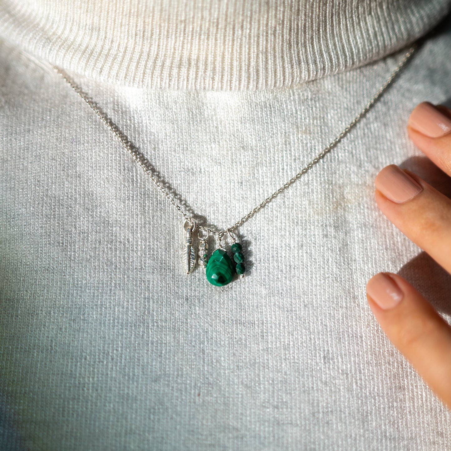Spear Necklace | Malachite